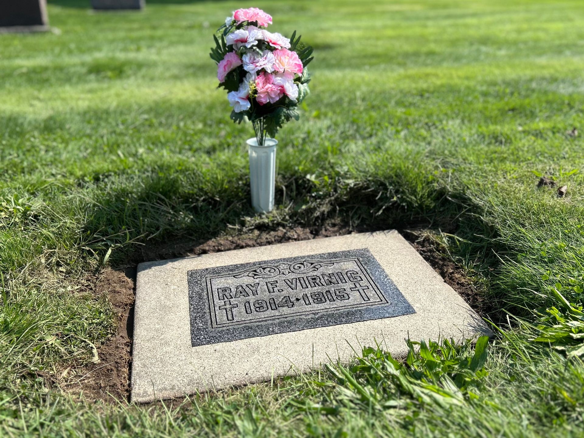Semi Annual Flat Headstone Cleaning Package
